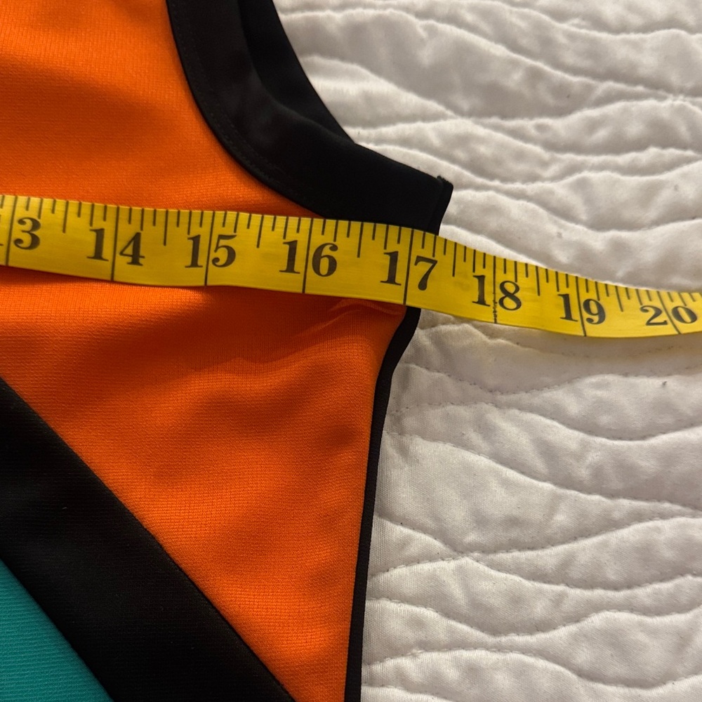 Reborn Colorblock Mini Dress - Orange, Blue, Teal - Picture 7 of 8